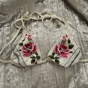 Betsey Johnson Floral Bikini Top